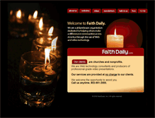 Tablet Screenshot of faithdaily.com